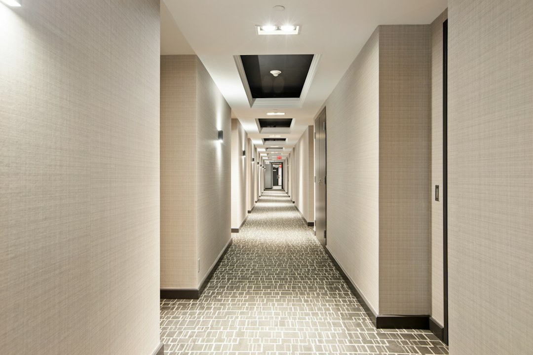 Commercial Clean Shiny Floor Hallway